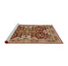 Sideview of Machine Washable Industrial Modern Brown Sand Brown Rug, wshurb665