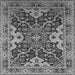 Square Oriental Gray Industrial Rug, urb665gry