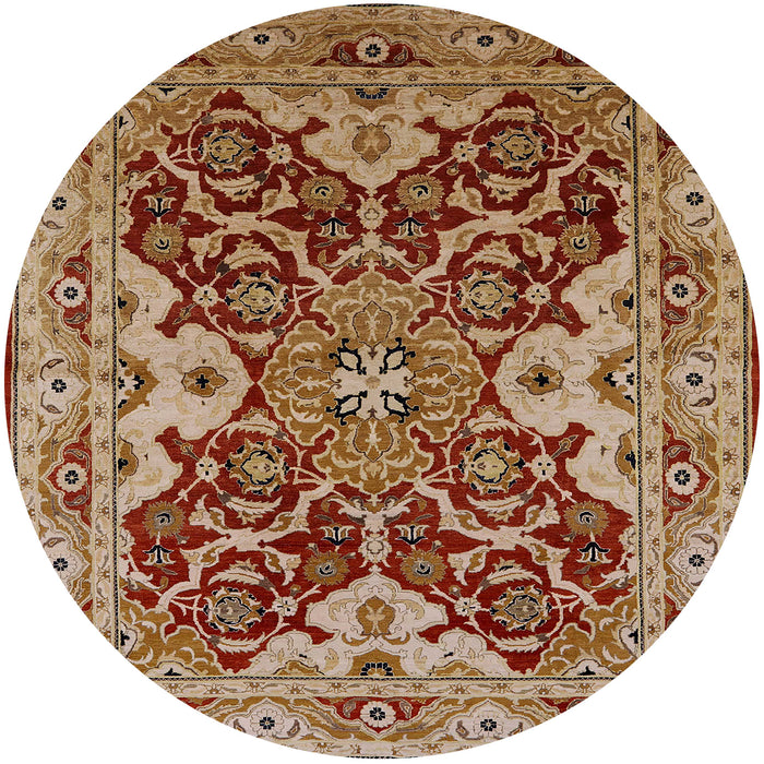 Round Machine Washable Industrial Modern Brown Sand Brown Rug, wshurb665
