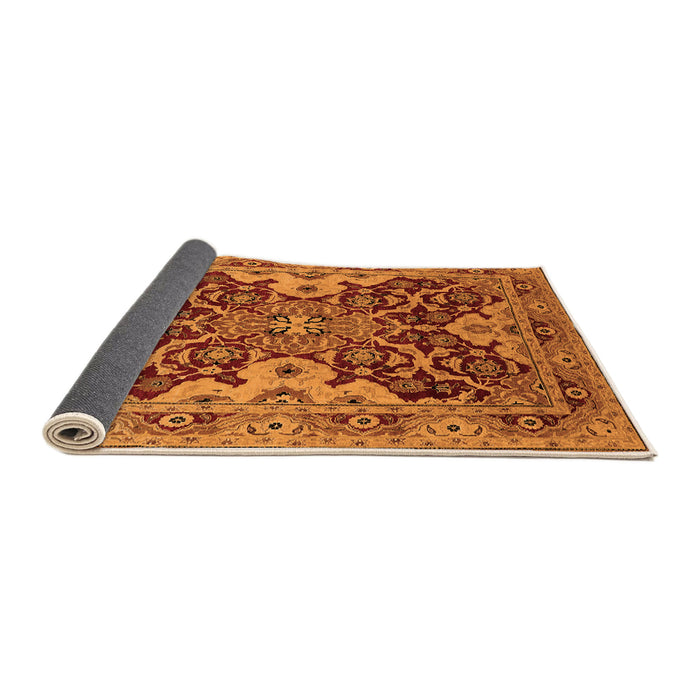 Sideview of Oriental Orange Industrial Rug, urb665org