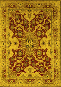 Oriental Yellow Industrial Rug, urb665yw