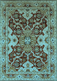 Oriental Light Blue Industrial Rug, urb665lblu