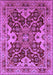 Machine Washable Oriental Purple Industrial Area Rugs, wshurb665pur