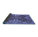 Sideview of Oriental Blue Industrial Rug, urb665blu