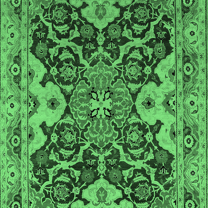 Oriental Emerald Green Industrial Rug, urb665emgrn