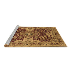 Sideview of Machine Washable Oriental Brown Industrial Rug, wshurb665brn