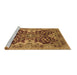 Sideview of Machine Washable Oriental Brown Industrial Rug, wshurb665brn