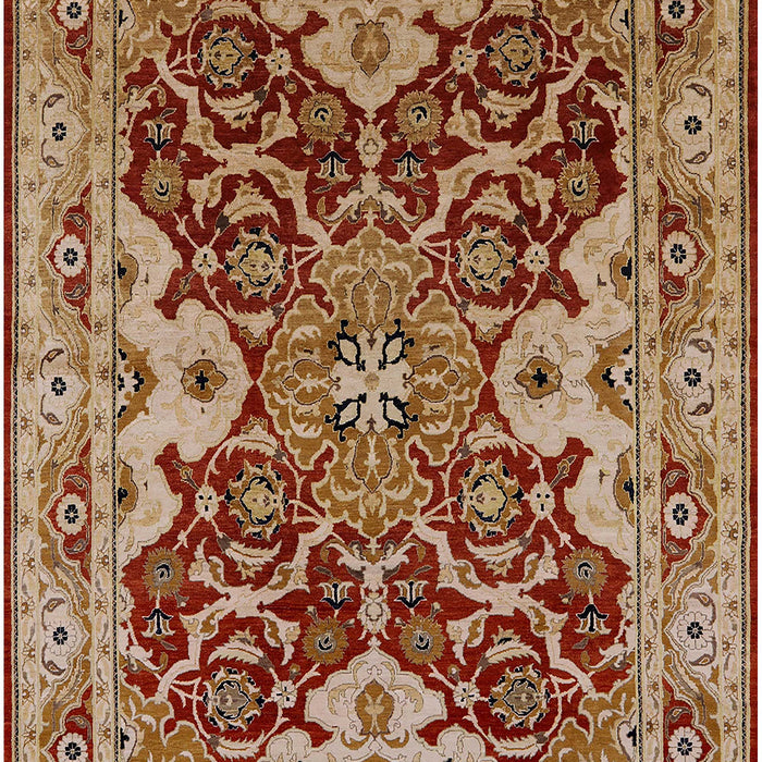 Mid-Century Modern Brown Sand Brown Oriental Rug, urb665