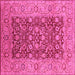 Square Oriental Pink Industrial Rug, urb666pnk