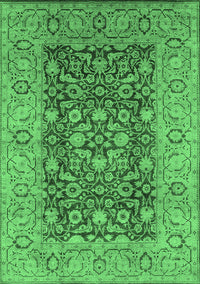 Oriental Emerald Green Industrial Rug, urb666emgrn