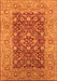 Machine Washable Oriental Orange Industrial Area Rugs, wshurb666org