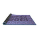 Sideview of Oriental Blue Industrial Rug, urb666blu