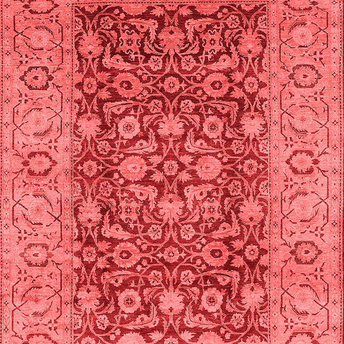 Machine Washable Oriental Red Industrial Rug, wshurb666red