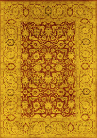 Oriental Yellow Industrial Rug, urb666yw