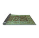 Sideview of Oriental Light Blue Industrial Rug, urb666lblu