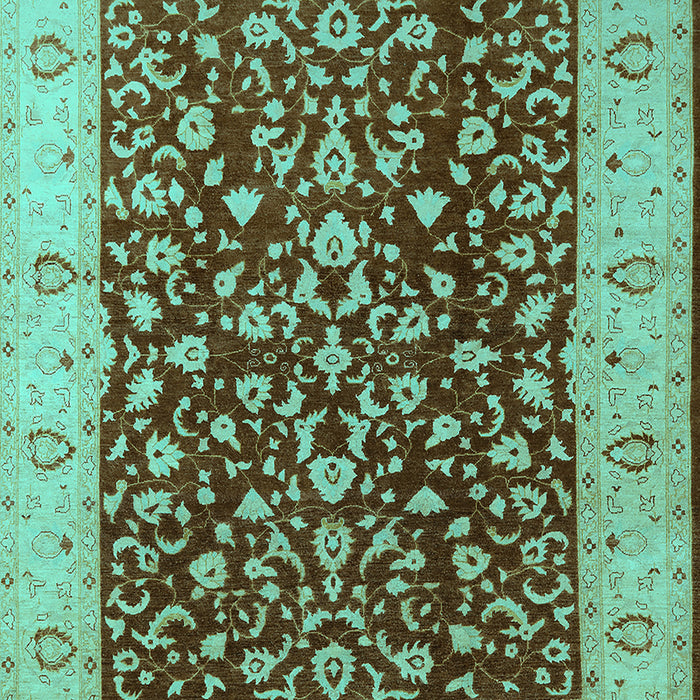 Oriental Turquoise Industrial Rug, urb667turq