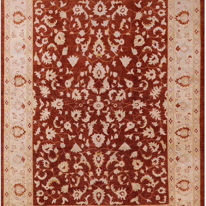 Mid-Century Modern Sandy Brown Oriental Rug, urb667