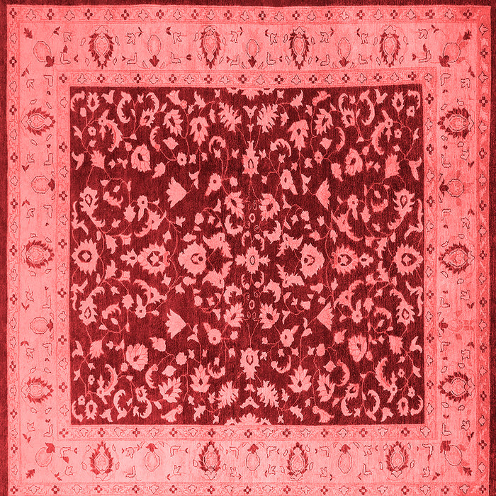 Machine Washable Oriental Red Industrial Rug, wshurb667red