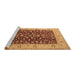 Sideview of Machine Washable Oriental Brown Industrial Rug, wshurb667brn