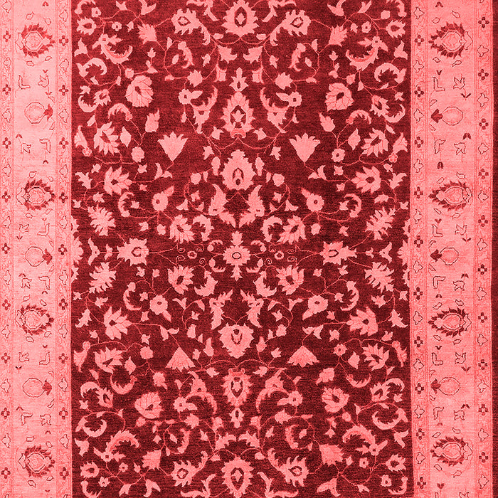 Machine Washable Oriental Red Industrial Rug, wshurb667red