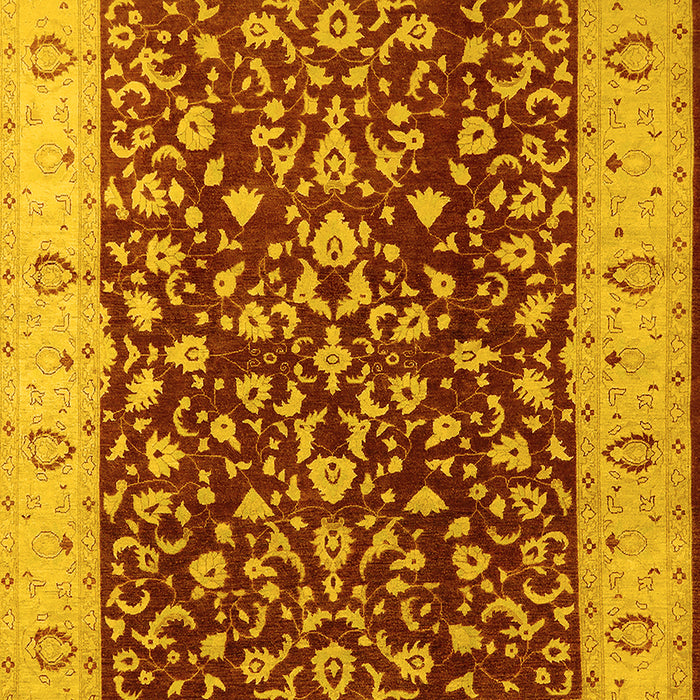 Oriental Yellow Industrial Rug, urb667yw