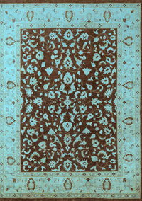 Oriental Light Blue Industrial Rug, urb667lblu