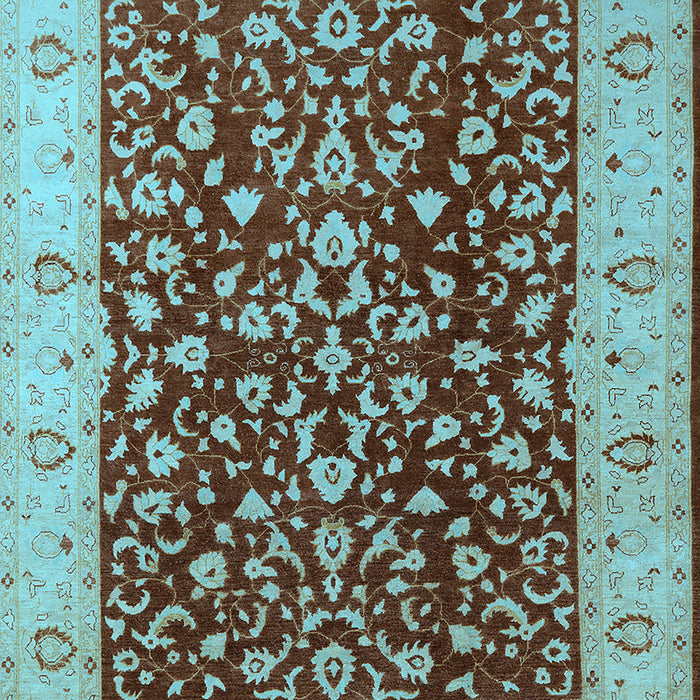 Oriental Light Blue Industrial Rug, urb667lblu