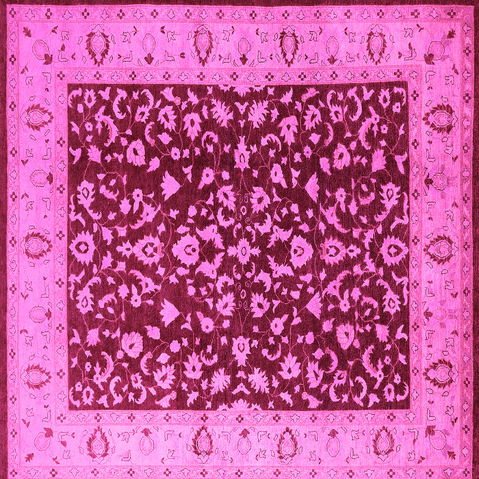 Square Oriental Pink Industrial Rug, urb667pnk