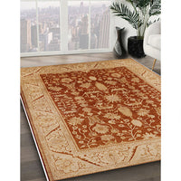 Mid-Century Modern Red Oriental Rug, urb668