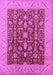 Machine Washable Oriental Purple Industrial Area Rugs, wshurb668pur