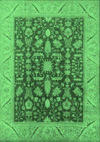 Oriental Emerald Green Industrial Rug, urb668emgrn