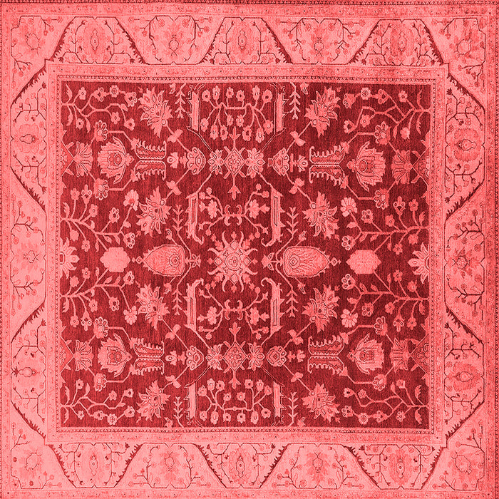 Machine Washable Oriental Red Industrial Rug, wshurb668red