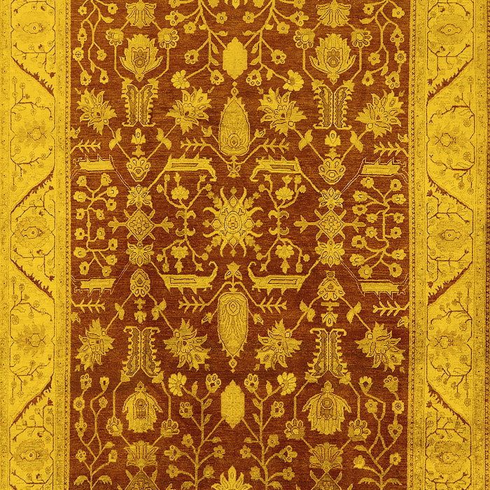Oriental Yellow Industrial Rug, urb668yw