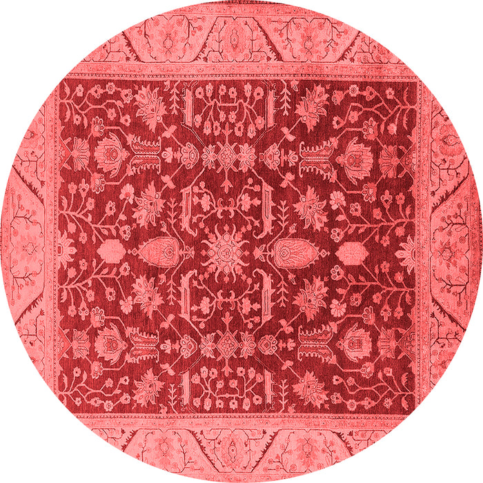 Machine Washable Oriental Red Industrial Rug, wshurb668red