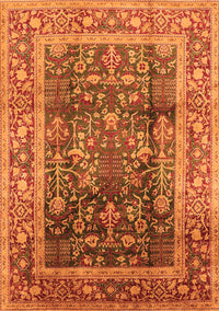 Oriental Orange Industrial Rug, urb669org