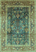 Oriental Light Blue Industrial Rug, urb669lblu