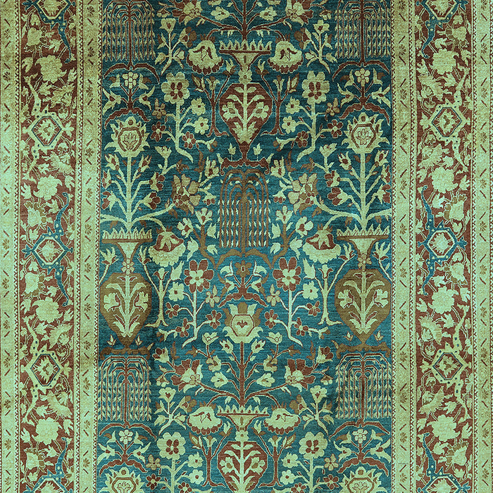 Oriental Light Blue Industrial Rug, urb669lblu