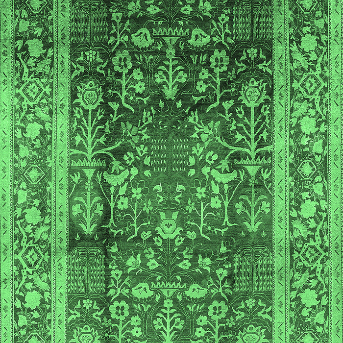 Oriental Emerald Green Industrial Rug, urb669emgrn