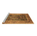 Sideview of Machine Washable Oriental Brown Industrial Rug, wshurb669brn