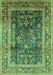 Oriental Turquoise Industrial Rug, urb669turq