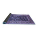 Sideview of Oriental Blue Industrial Rug, urb669blu