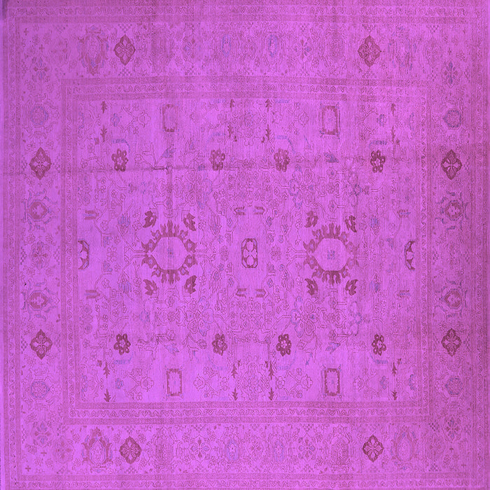 Square Oriental Purple Industrial Rug, urb670pur