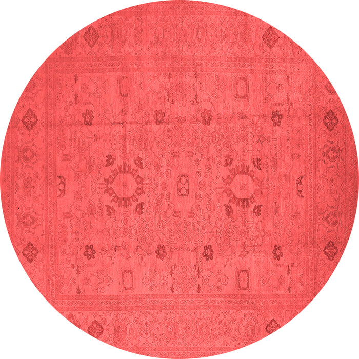 Machine Washable Oriental Red Industrial Rug, wshurb670red