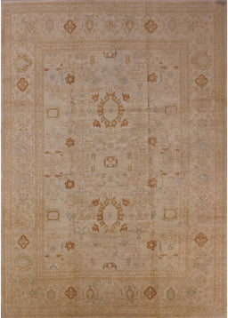 Mid-Century Modern Orange Brown Oriental Rug, urb670
