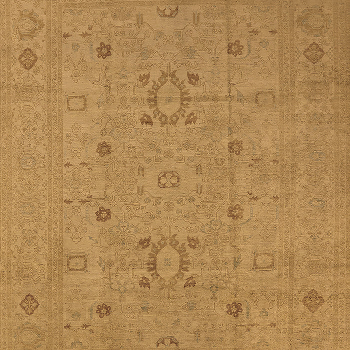 Machine Washable Oriental Brown Industrial Rug, wshurb670brn