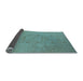 Sideview of Oriental Light Blue Industrial Rug, urb670lblu