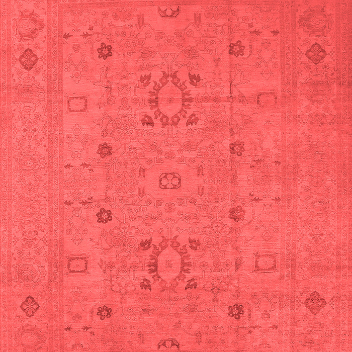 Machine Washable Oriental Red Industrial Rug, wshurb670red