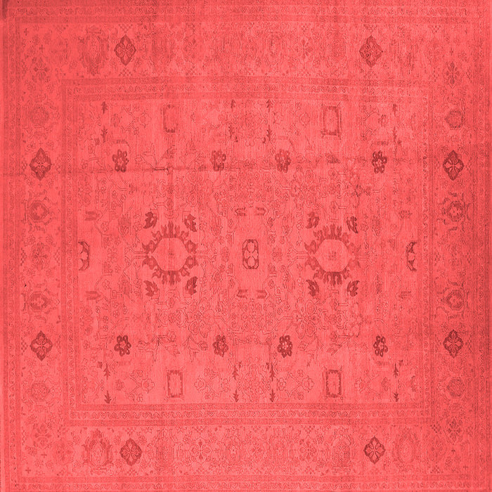 Machine Washable Oriental Red Industrial Rug, wshurb670red