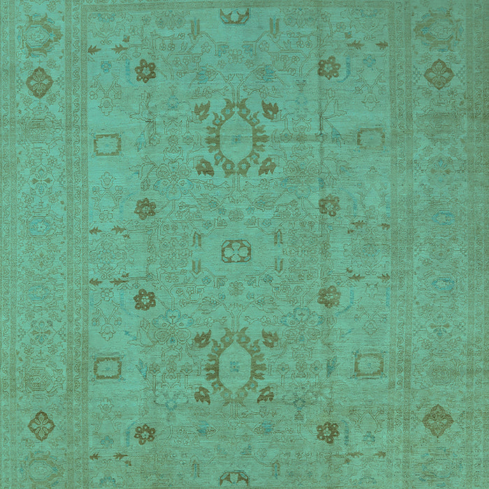 Oriental Turquoise Industrial Rug, urb670turq