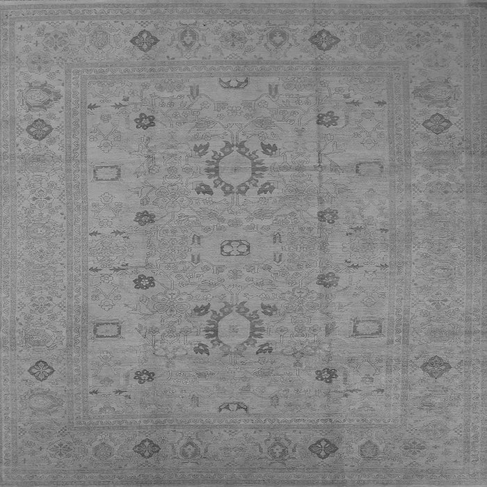 Square Oriental Gray Industrial Rug, urb670gry